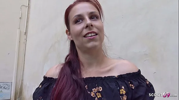 GERMAN SCOUT - SHY REDHEAD NATURAL TEEN SEDUCE TO FUCK AT PICKUP CASTING