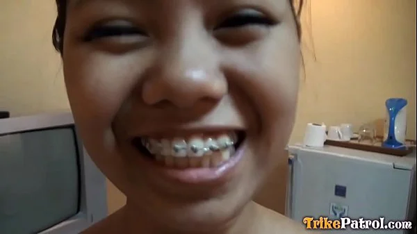 TRIKEPATROL Itty Bitty Asian Teen Tries Huge Dick