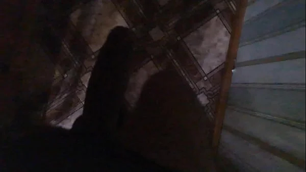 The stepson approached his stepmother and showed her his excited cock, she is shocked but she likes it and she wants to masturbate him