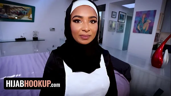 Hijab Hookup - Busty Muslim Babe Babi Star Gets Welcumed By Her New Coworker With Hardcore Fuck