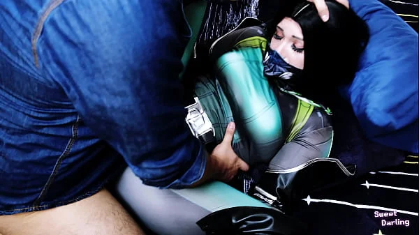 Valorant Viper Cosplay creampie and facial - SweetDarling