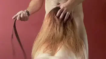 Babyybut is handcuffed, spanked, and gets a face fuck by a huge cock until he blows in her throat after abusing her throat! cum drips all over her sexy tits.