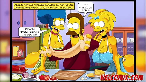 Flandis Fucking The Simptoons Hotties! Pepperoni pizza! The Simptoons