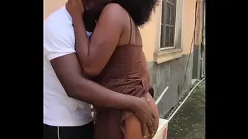 Real sex-tape of a man fucking his neighbor's wife, at the backyard before taking her inside for a hardcore fuck  (Full video on RED)