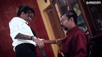 Sexy House Dealer Sudipa tries to impress her property buyer by giving her body and gets huge cumshots on her tits