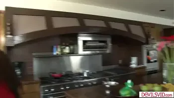 Redhead lesbian ass licking busty milf