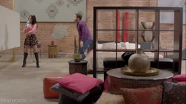 Penthouse Pet Ava Dalush cums hard with her hairy pussy licked and fucked