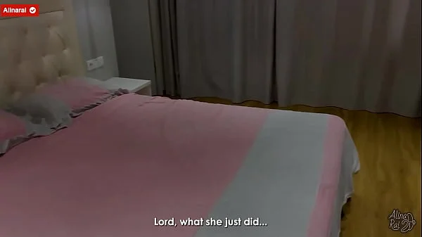 Hot stepmom decided to help her stepson finish. - Your cock has grown !!!