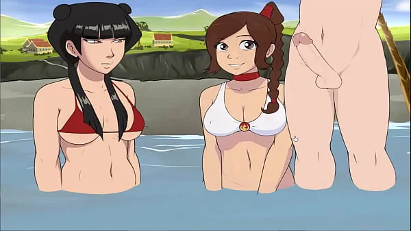 Four Elements Trainer Book 5 Love Part 15 - Korra and Jinora Double stuffed Creampie