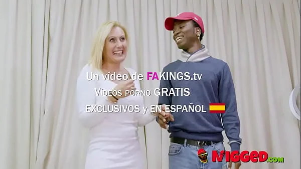 This mom needs a CHOCOLATE BAR! Busty Nuria MILF fulfills her INTERRACIAL fantasies