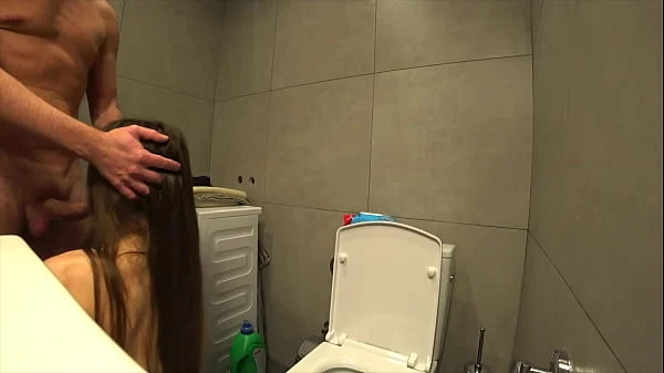 Cheating. Guy Fucks My Wife In The Bathroom When I'm At Work.Real Home Video