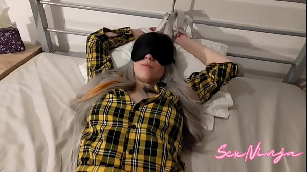 Step Mom Tied Herself to the Bed and Waiting for Dad