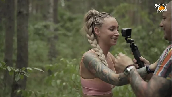 Polish Wife Wants to Stay Hydrated, so Swallow All Cum in the Forest