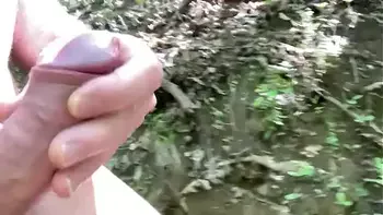 Hiking with a hard dick