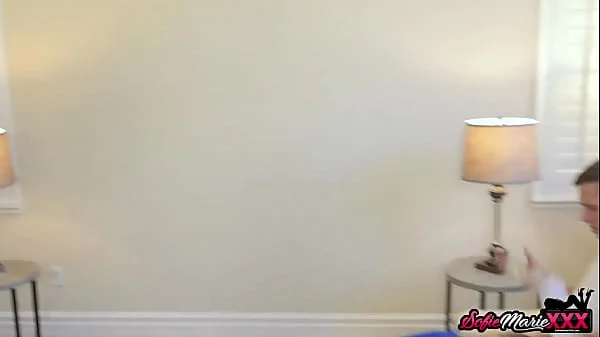 Stepmom Sofie Marie Helps Out Her Hung Stepson With Blowjob