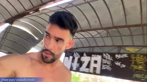 Crazy hot male walks naked into an abandoned building. A must see experience
