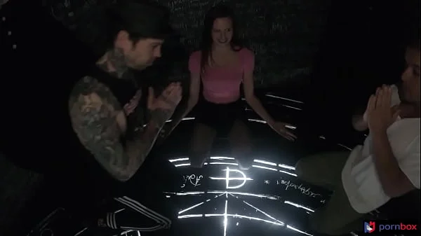 Stacy Cruz uses sorcerer's nstone for hardcore threesome