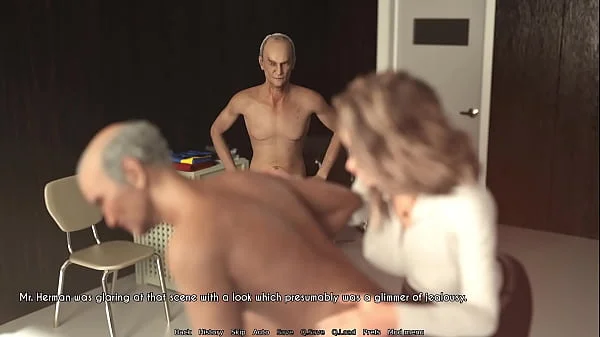 A Wife And StepMother (AWAM) #19a - Washing old Gents - 3D game, HD porn, 1080p
