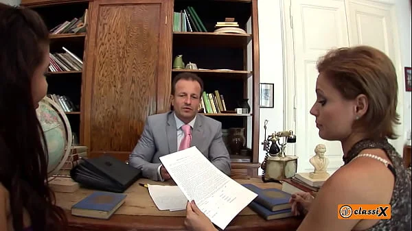 A divorced milf, her stepdaughter and his lawyer (short)