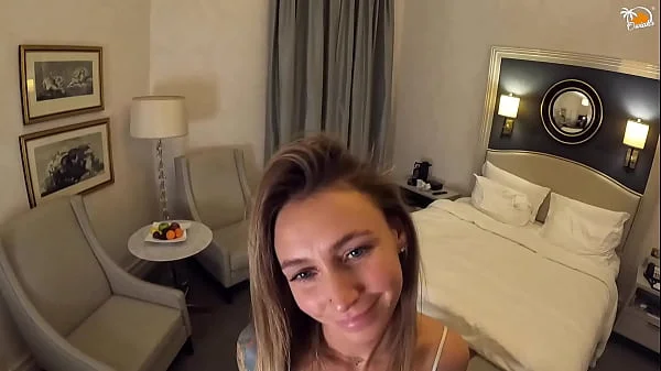 POV: Fucking blonde yoga teacher in the hotel room