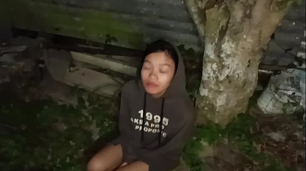 Feeding and shaving young homeless Asian street girl after finding her from dirty slum   she using my stepmother's eyeglasses