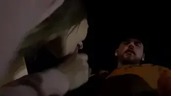 Risky Wife Sucks Cock in Bar/Parking Lot and Cum Walk