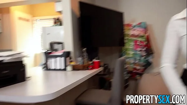 PropertySex Rental Agent with Big Natural Tits Fucking Client That Complained About Property