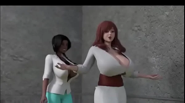 3d model stepmom enjoy in office