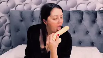 My Stepsister was playing with her rubber friend when I was hiding behind the curtain