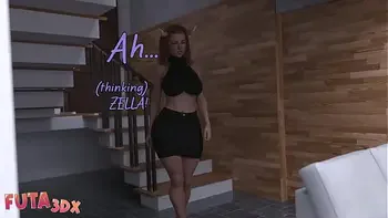 Futa3dX - Futa Blonde Babe Grows A Cock And Fucks Her Friends Hard