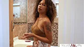 Hot Ebony Wife Needs a Man to Fuck Her Harder than I Can - Skyla Sun - TouchMyWife -
