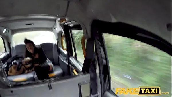 Fake Taxi Big tits petite ebony babe alyssa divine squirts over dirty driver