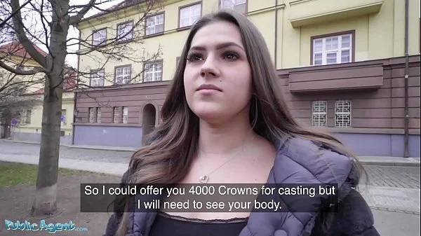 Public Agent Celeb lookalike Sereyna Gomez fucked on stairs