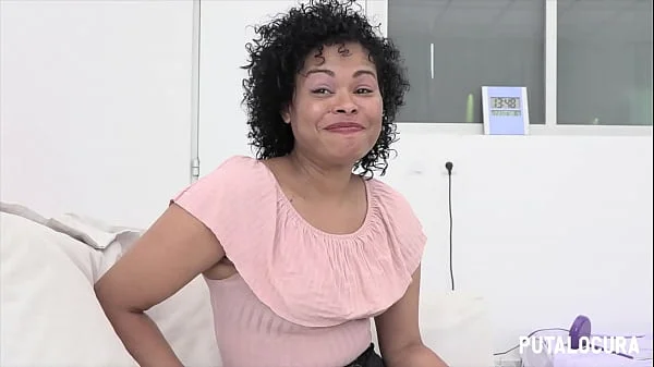 PutaLocura - La primera vez de la hermosa dominicana Naomi Rivas y traga leche de Torbe.