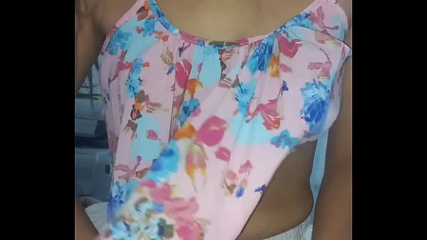 Can I caress your penis? College girl gets her perfect natural tits groped. home video