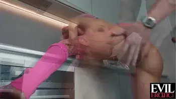 EVIL EROTIC Submissive Teen With Pink Hair And Butt Plug Gets Her Ass Fucked Rough