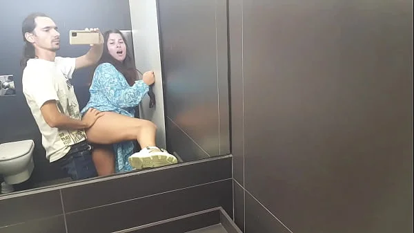 Stepmom was Fucked in the Toilet of the Shopping Center