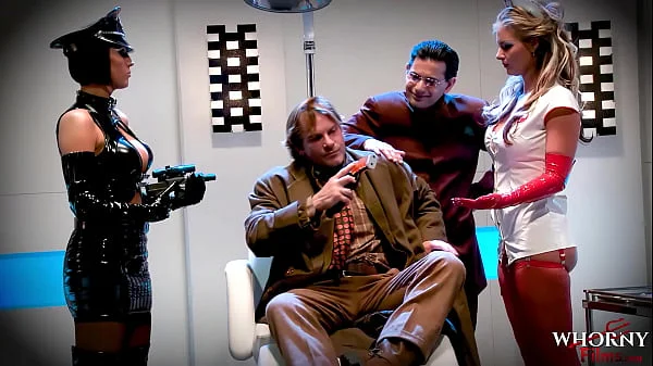 WHORNYFILMS Kinky Porn Parody Orgy With Super Hot Babes In Latex