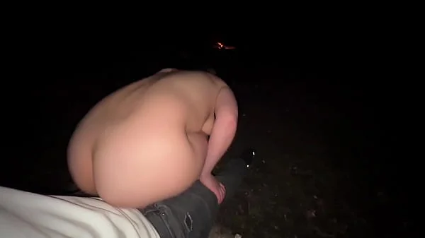 Creampie By The Campfire! Public Camping Sex