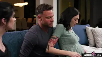 Pregnant couple dealing with unsatisfied cravings inviting a third