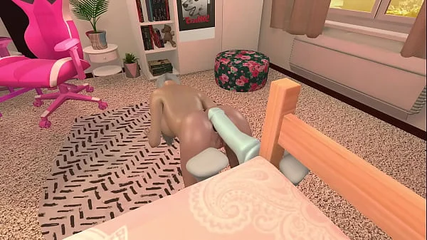She loves a big dildo l 3D SFM uncensored hentai animation