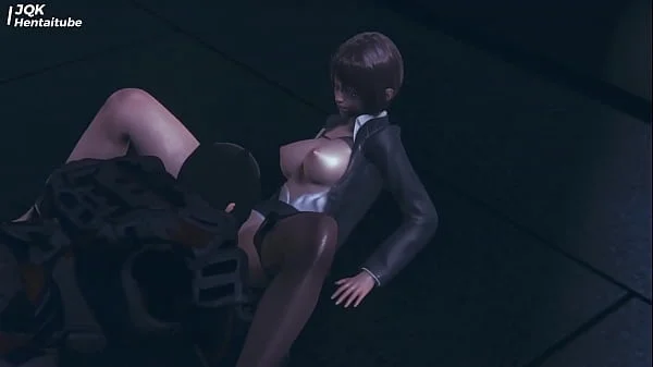 Batman and big boob officer - Hentai 3D Uncensored English sub 04303