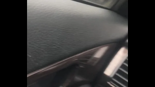 Lesbian bestfriend gets facefucked on car ride