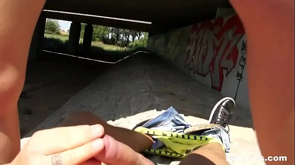 Street whore banged on the side road for little cash