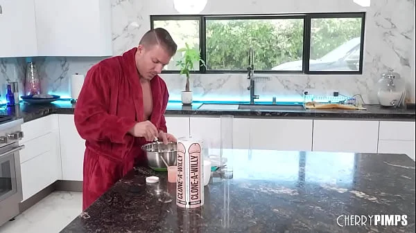 Stepdaughter Leana Lovings uses her Big Tits to Help Stepdad Codey Steele Clone His Willy