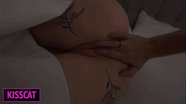 S1E1: Step mom shares hotel room with one bed, so step son fucks tight pussy till facial surprise