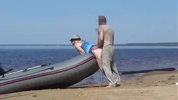 Lady Tourist and Boatman