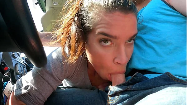 Lucky uber driver - wife swallows jizz