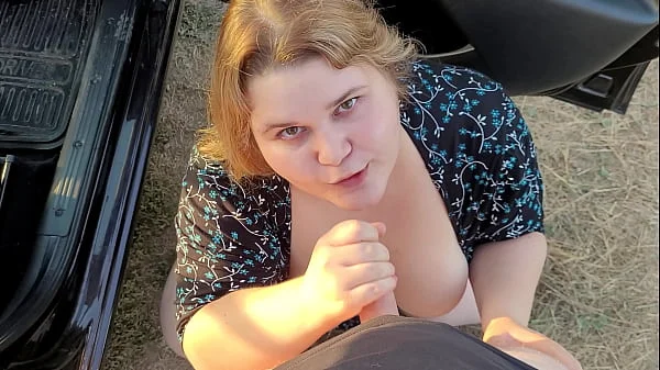 Cuckold husband gave his chubby wife to a border guard to fuck her ass and pussy hard and cum on her big tits