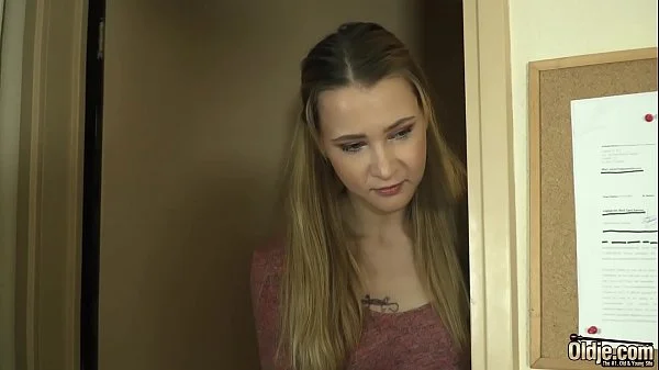 Young Intern ravaged by old guy cock in the office